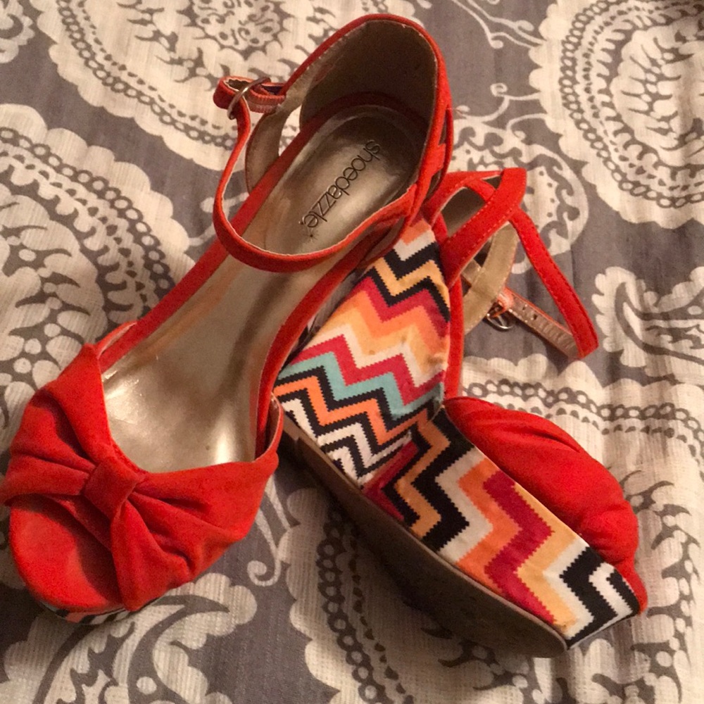 ShoeDazzle Colorful wedges